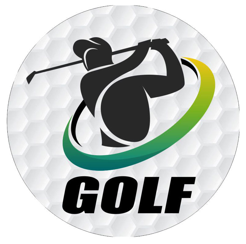 Golf Toilet Bowl Trophy, Action Pedestal  | Engraved Action Pedestal Golfer Toilet Award - 7 Inch Tall Decade Awards