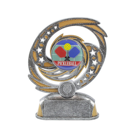 Pickleball Trophy | Engraved Pickleball Hurricane Award - 6.5" Tall Decade Awards