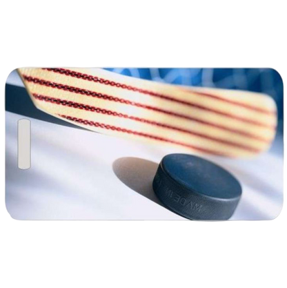 Hockey Luggage Tag in 2 Sizes – Personalized Sports Bag ID Tag for Players, Teams, and Travel – Durable Custom Design by Decade Awards