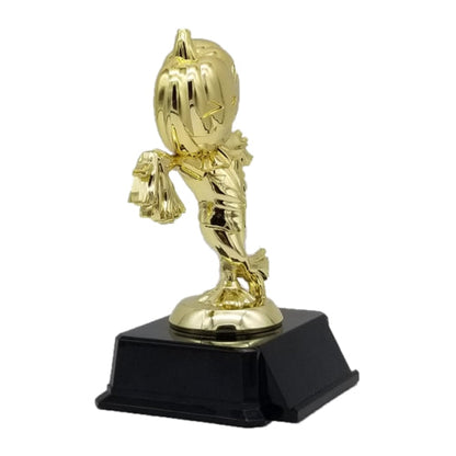 Halloween Trophy, Scarecrow | Engraved Pumpkin King Award - 6.5 Inch Tall