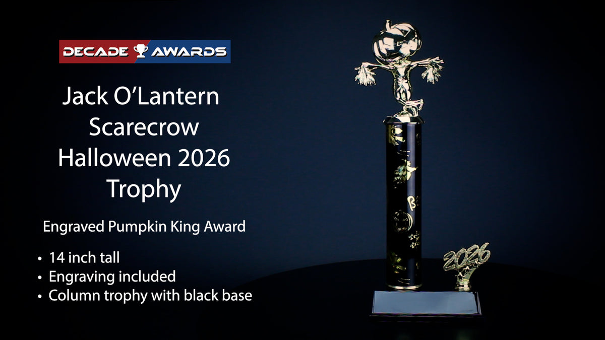Halloween Trophy | Personalized 2026 Pumpkin King Halloween Award | 14 Inches Tall