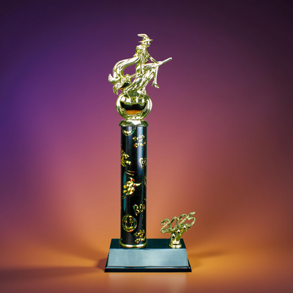 2025 Pumpkin Queen Halloween Trophy with free engraving - 15 Inch Tall Decade Awards