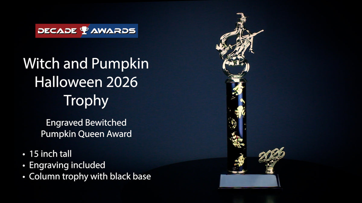 Halloween Trophy | Personalized 2026 Pumpkin Queen Halloween Award | 15 Inches Tall