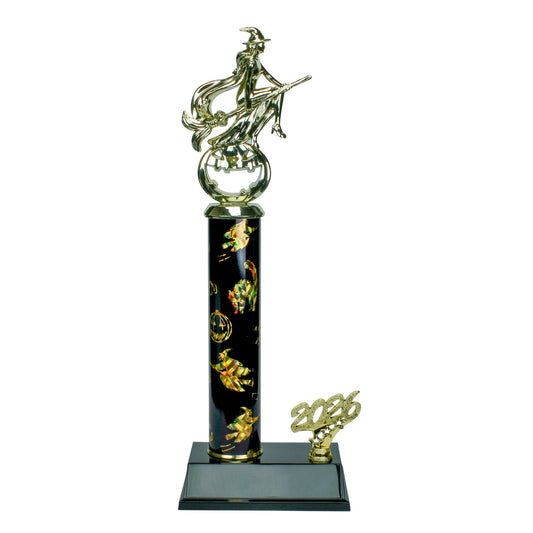 Halloween Trophy | Personalized 2026 Pumpkin Queen Halloween Award | 15 Inches Tall