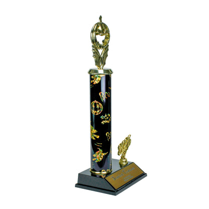 Halloween Trophy | Personalized 2026 Jack O Lantern Bat Halloween Award | 13.5 Inches Tall