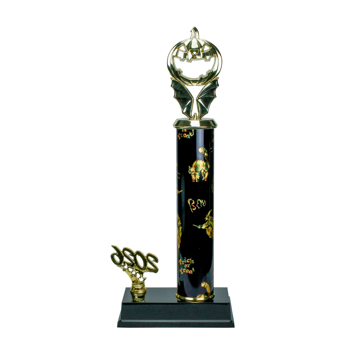 Halloween Trophy | Personalized 2026 Jack O Lantern Bat Halloween Award | 13.5 Inches Tall