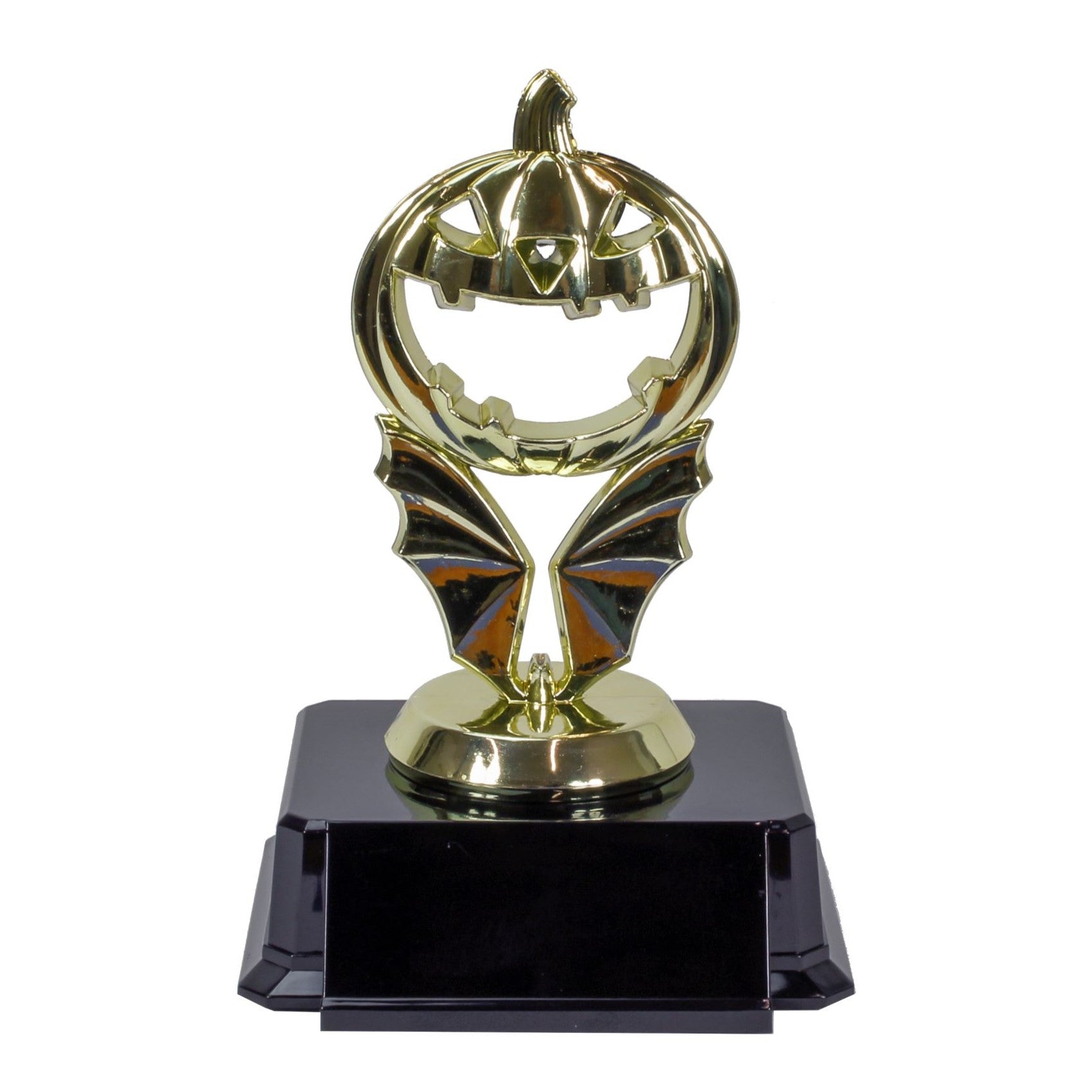 Gold Jack O Lantern Halloween Trophy with free engraving by Decade Awards