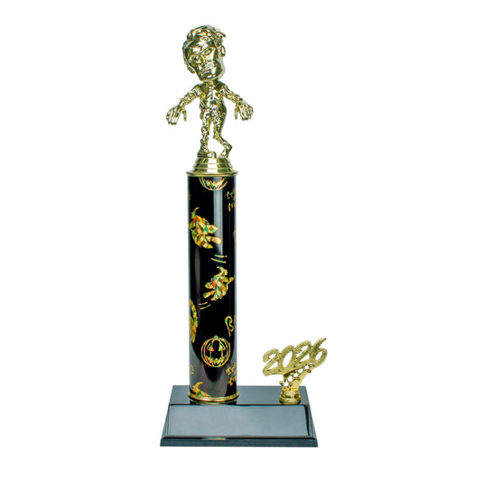 Halloween Trophy | Personalized 2026 Zombie Halloween Award | 14 Inches Tall