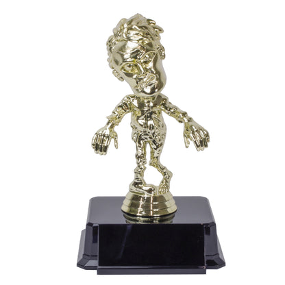 Gold Zombie Halloween Trophy with free engraving by Decade Awards
