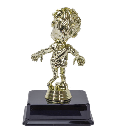 Gold Zombie Halloween Trophy with free engraving by Decade Awards