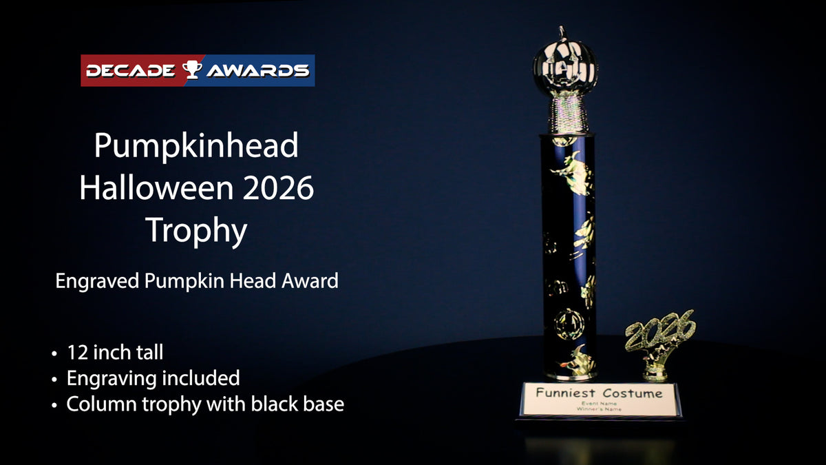 Halloween Trophy | Personalized 2026 Pumpkinhead Halloween Award | 12 Inches Tall