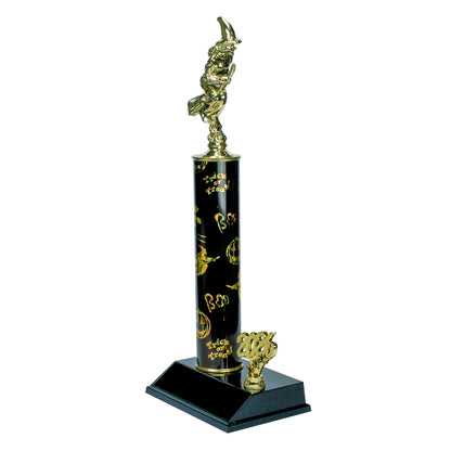 Halloween Trophy | Personalized 2026 Witch on Broomstick Halloween Award | 14 Inches Tall