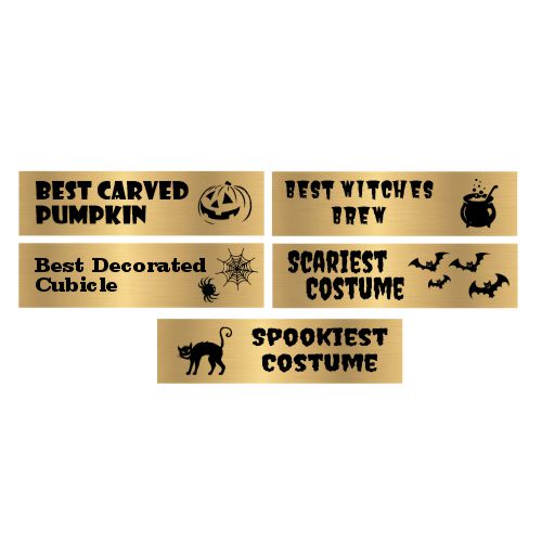 2025 Jack O Lantern Bat Halloween Trophy with spooky detail and free engraving from Decade Awards
