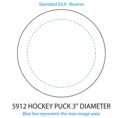 Hockey Crystal Puck | Engraved Crystal Hockey Puck - 3" Diameter Decade Awards