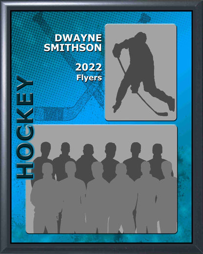 Hockey Memory Mate Plaque - Personalized | Individual & Hockey Team Pictures Plaque - 8" x 10" Decade Awards