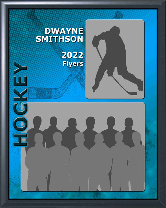 Hockey Memory Mate Plaque - Personalized | Individual & Hockey Team Pictures Plaque - 8" x 10" Decade Awards