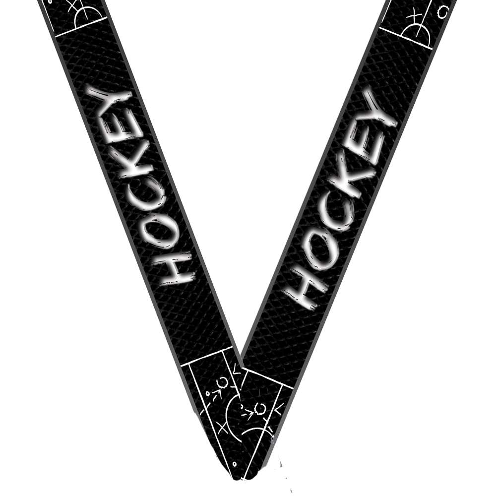 Hockey Ten Star Medal - Gold, Silver or Bronze | Engraved Ice Hockey 10 Star Medallion | 2.25 Inch Wide Decade Awards