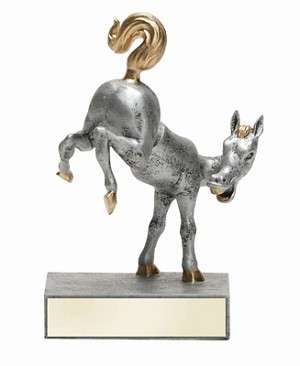 Horse's Rear Bobblehead Trophy | Engraved Last Place Loser Award | Kick Butt Prize - 5.5 Inch Tall Decade Awards