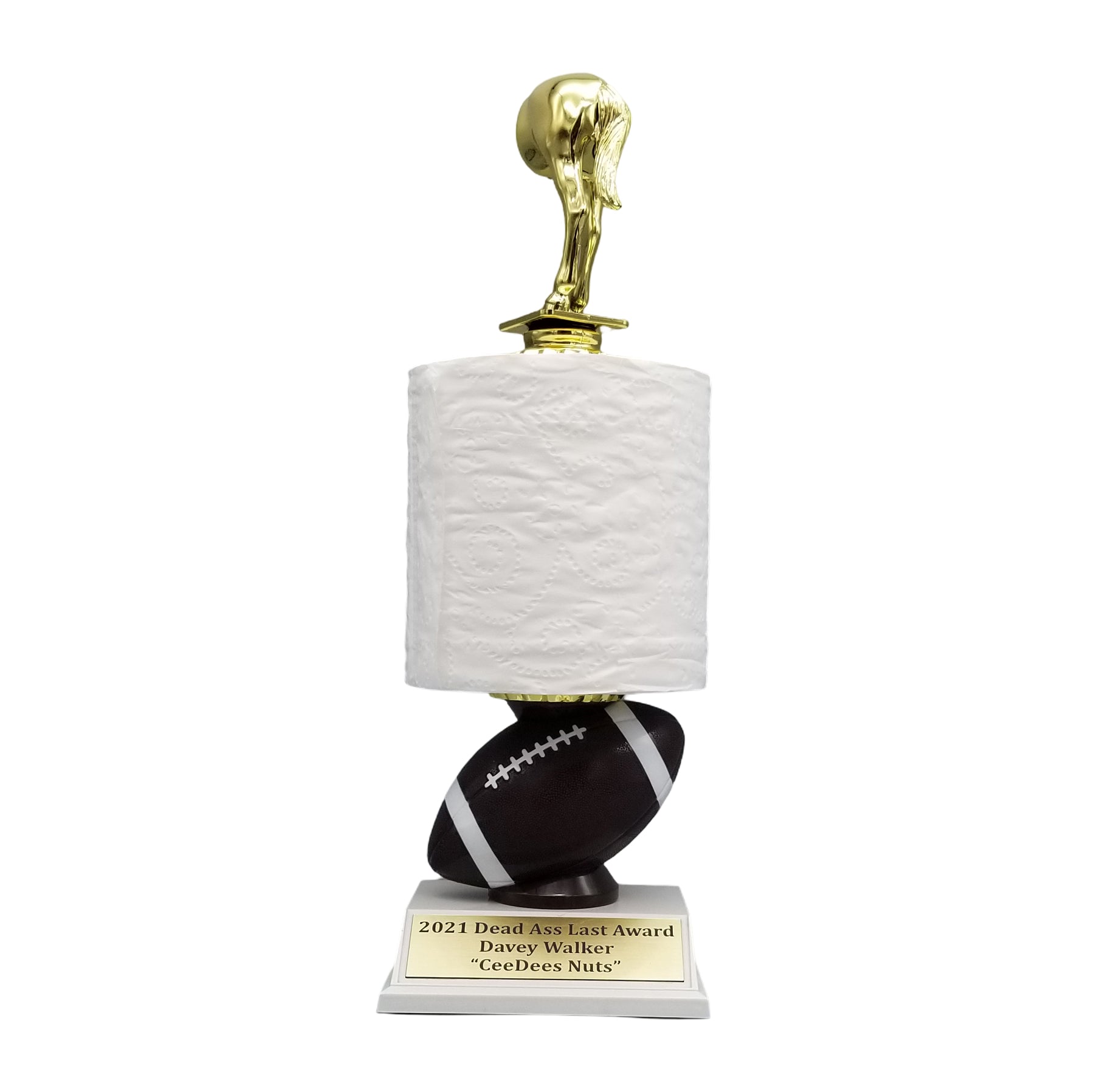 FFL Toilet Paper Loser Trophy with Free Custom Engraving – Decade Awards