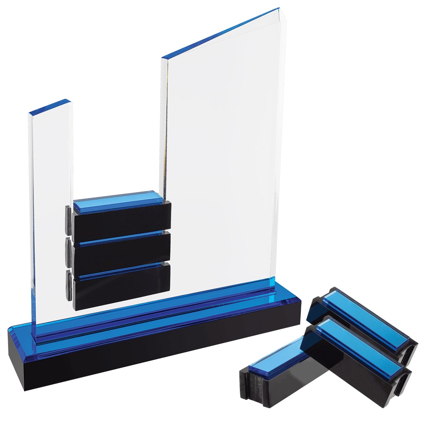 Peak Slant Perpetual Impress Acrylic Award – Sales & Goals Recognition | Free Engraving & Logo Personalization Decade Awards