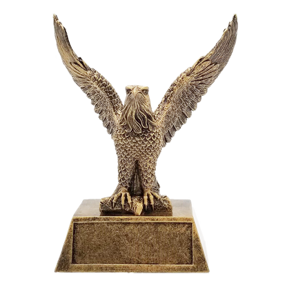 Gold Eagle Trophy | Personalized Corporate Eagle Award | 6.5 Inches Tall
