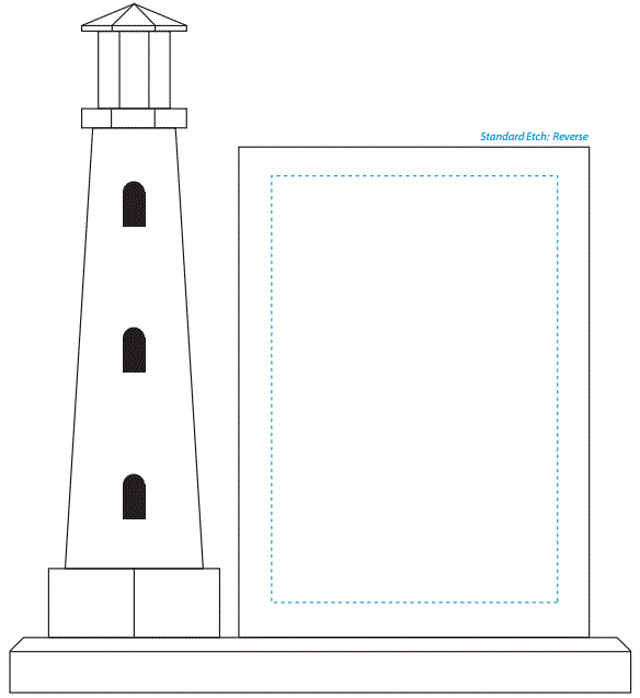 Journey Point Lighthouse Crystal Corporate Award | Engraved Lighthouse Award - 9.5" Decade Awards