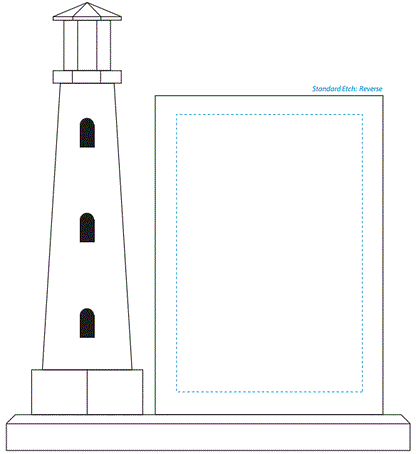 Journey Point Lighthouse Crystal Corporate Award | Engraved Lighthouse Award - 9.5" Decade Awards