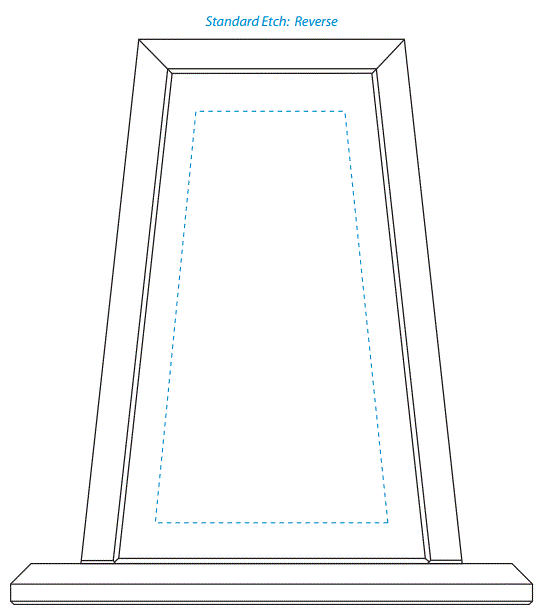 Kingston Spire Crystal Corporate Award | Engraved Corporate Award - 6" or 8" Wide Decade Awards