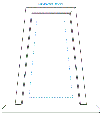 Kingston Spire Crystal Corporate Award | Engraved Corporate Award - 6" or 8" Wide Decade Awards