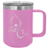 Light Purple 15 oz Vacuum Insulated Mug with Slider Lid - Personalized