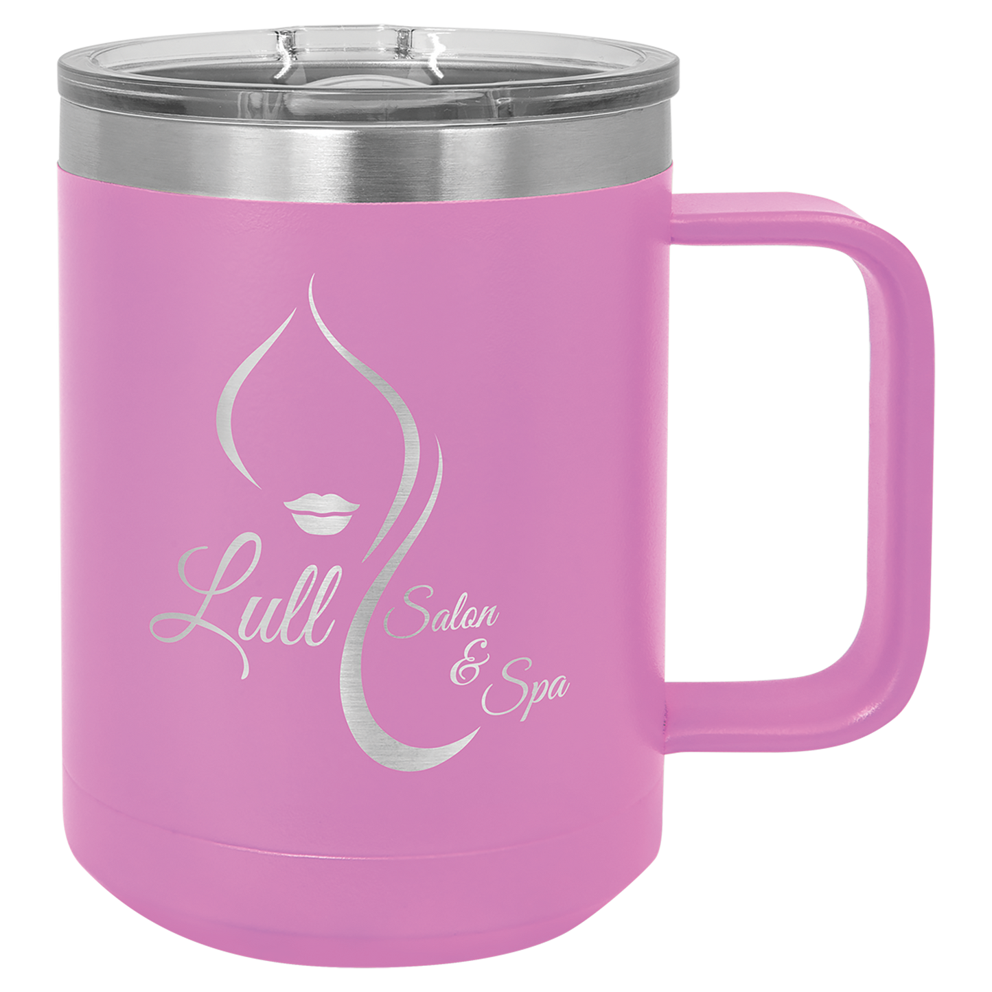 Light Purple 15 oz Vacuum Insulated Mug with Slider Lid - Personalized