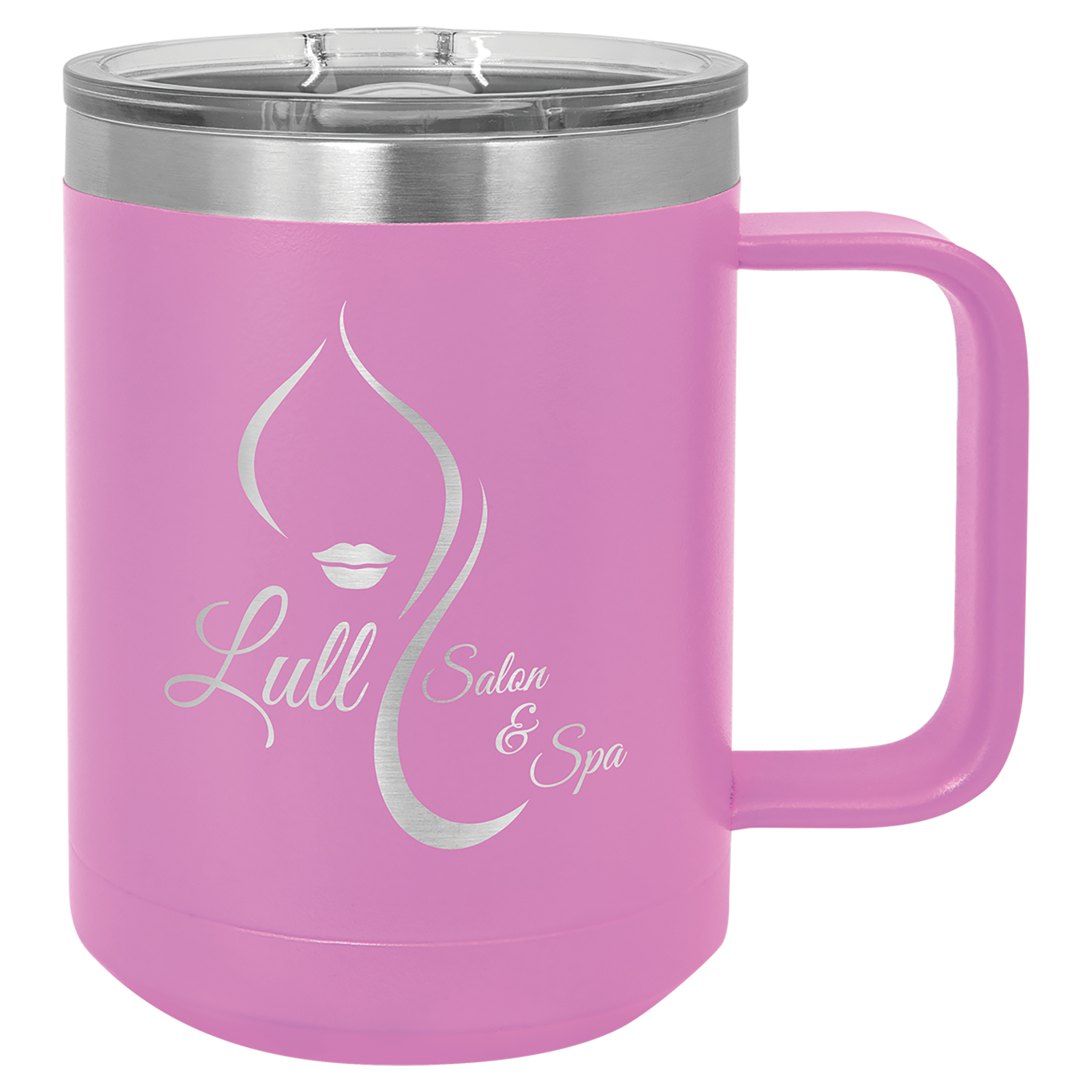 Light Purple 15 oz Vacuum Insulated Mug with Slider Lid - Personalized