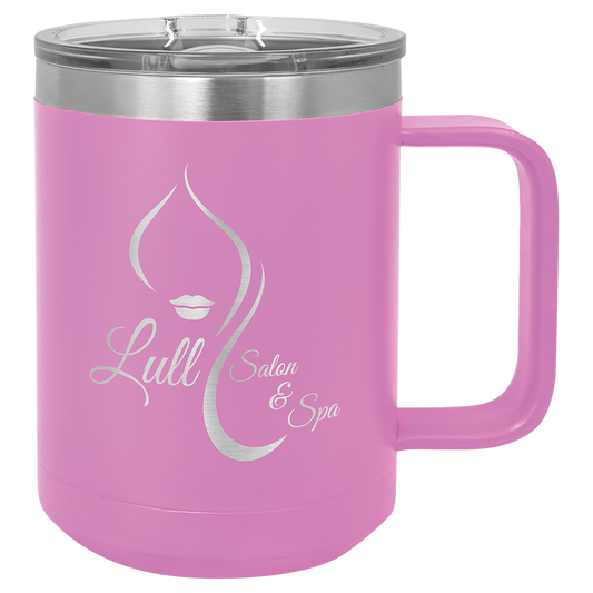 Light Purple 15 oz Vacuum Insulated Mug with Slider Lid - Personalized