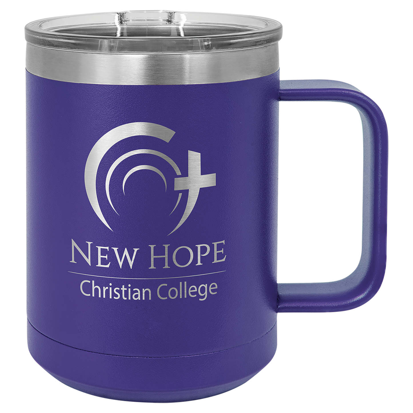 Purple 15 oz Vacuum Insulated Mug with Slider Lid - Personalized