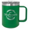 Green 15 oz Vacuum Insulated Mug with Slider Lid - Personalized