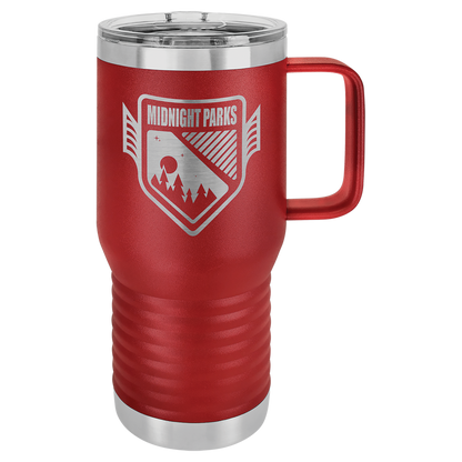 Maroon 20 oz Vacuum Insulated Travel Mug with Slider Lid - Personalized