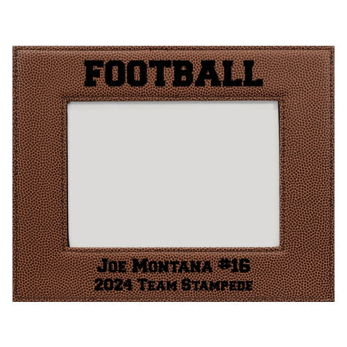 Picture Frame, Personalized Football Texture - 4x6 and 5x7
- Horizontal