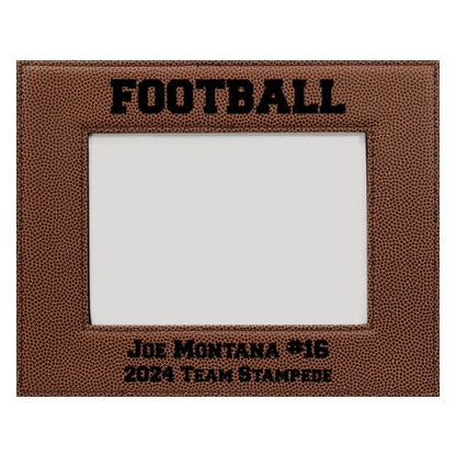 Picture Frame, Personalized Football Texture - 4x6 and 5x7
- Horizontal