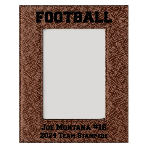 Picture Frame, Personalized Football Texture - 4x6 and 5x7
- Vertical