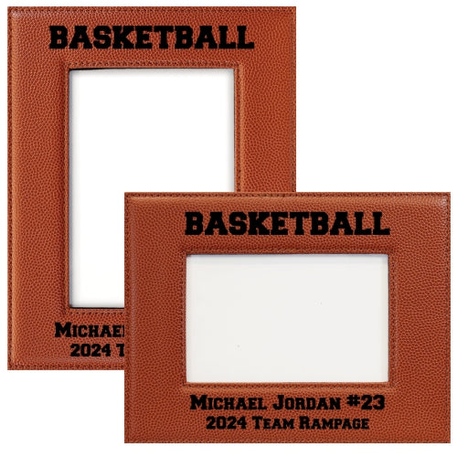 Picture Frame, Personalized Basketball Texture - 4x6 and 5x7