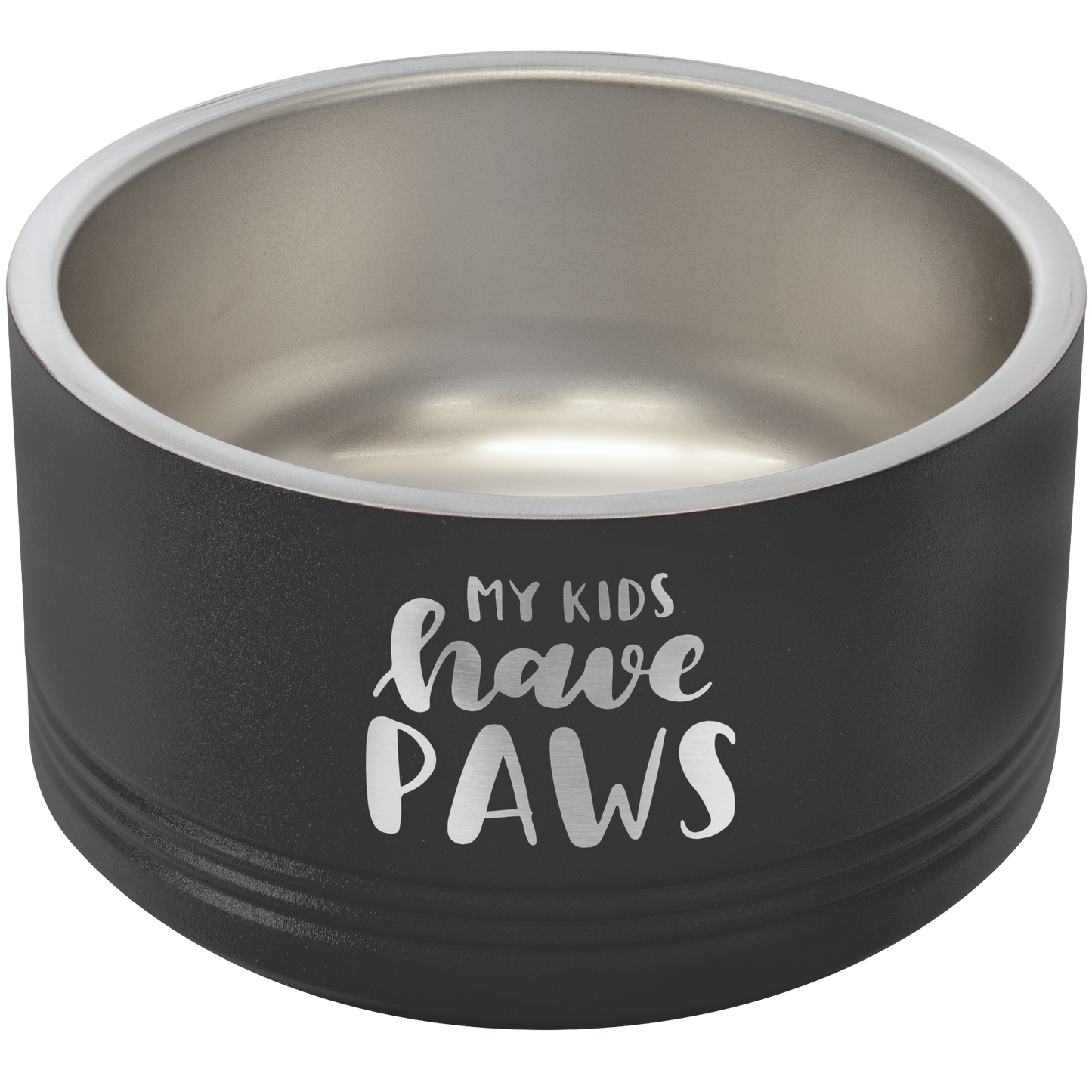 Black 18 oz Small Pet Bowl - Personalized
