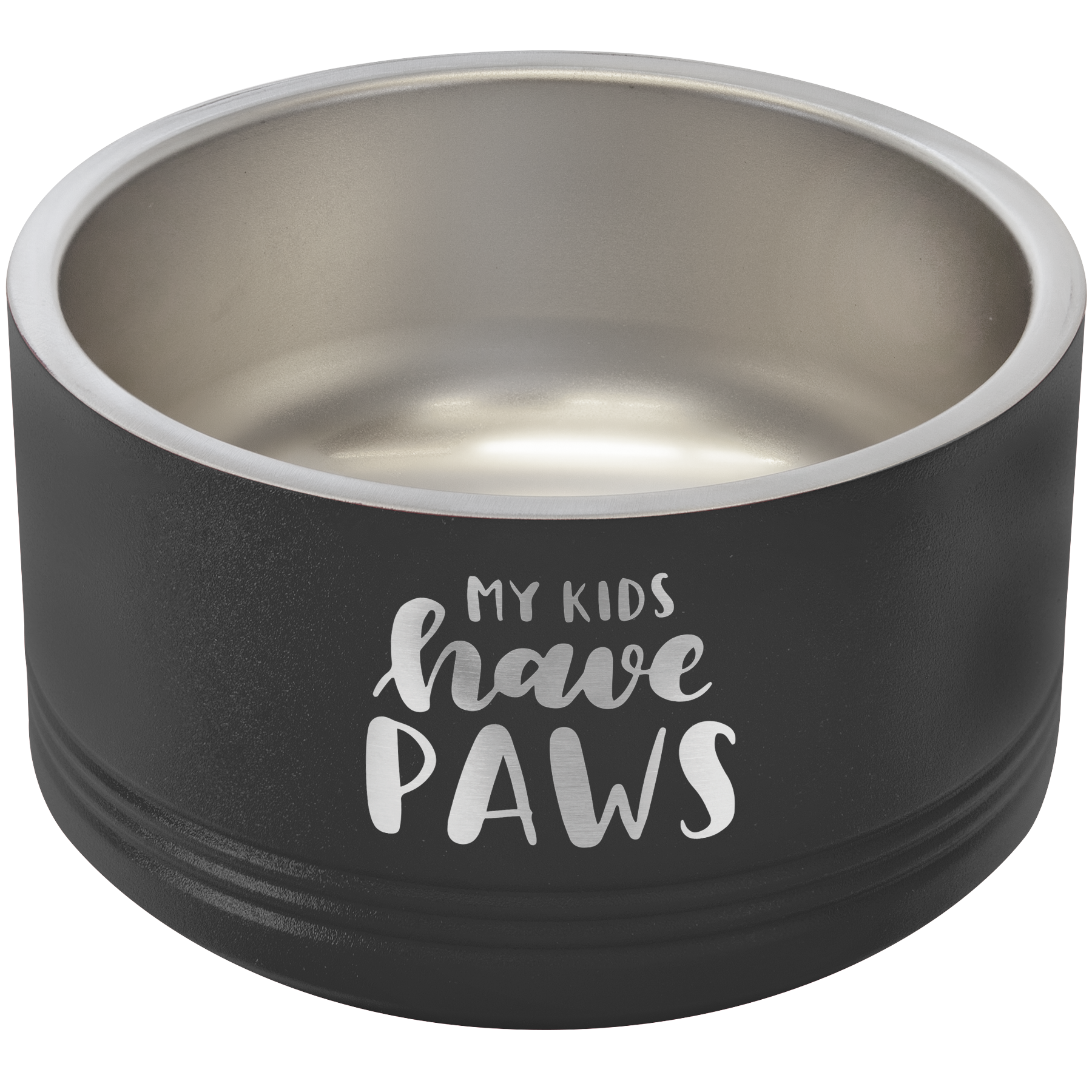 Black 18 oz Small Pet Bowl - Personalized