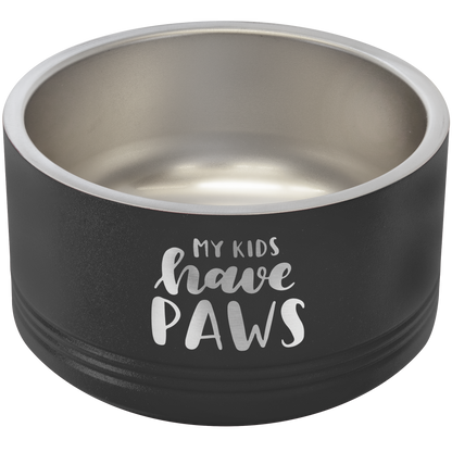 Black 18 oz Small Pet Bowl - Personalized