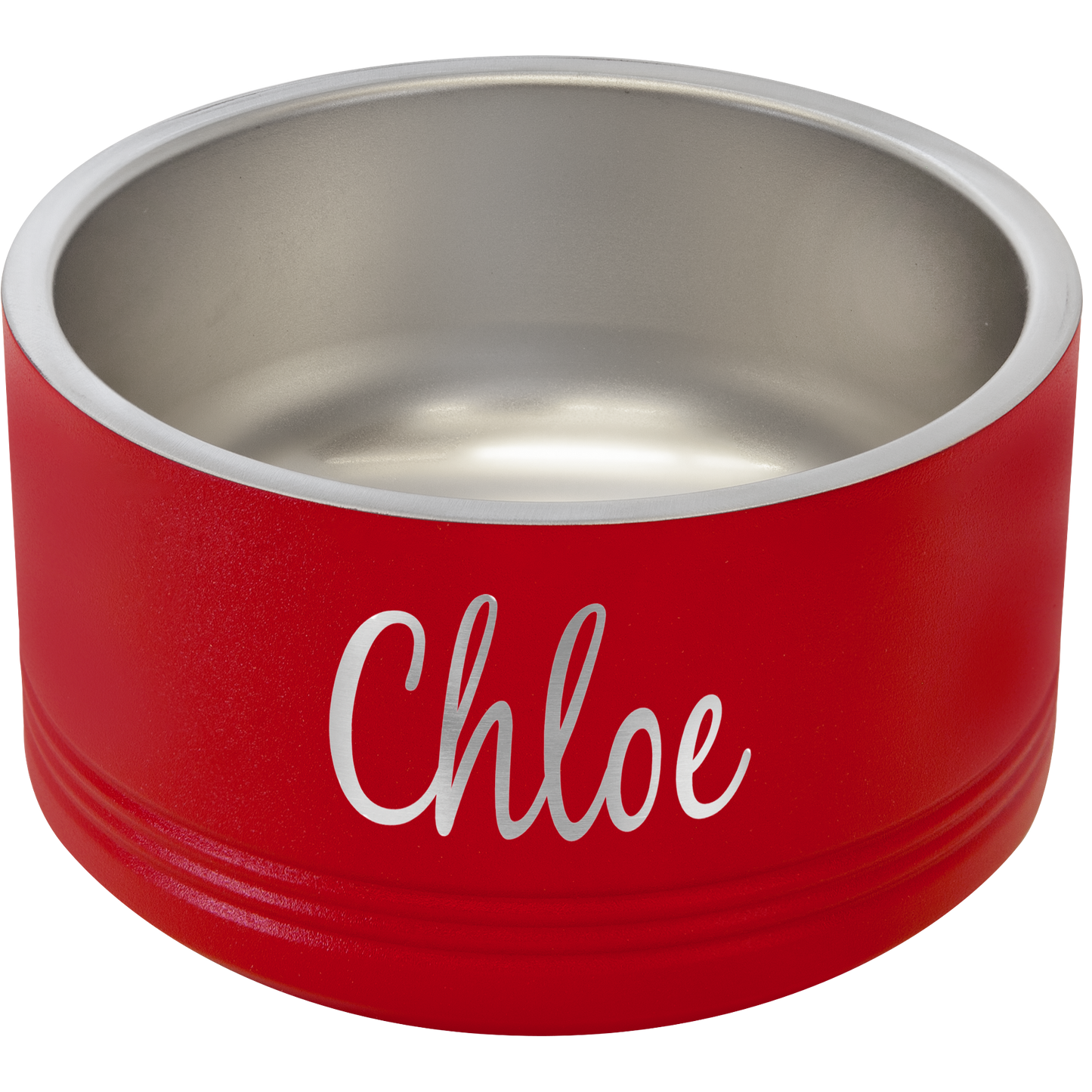 Red 18 oz Small Pet Bowl - Personalized