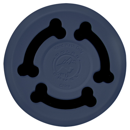 Navy Blue 18 oz Small Pet Bowl - Bottom