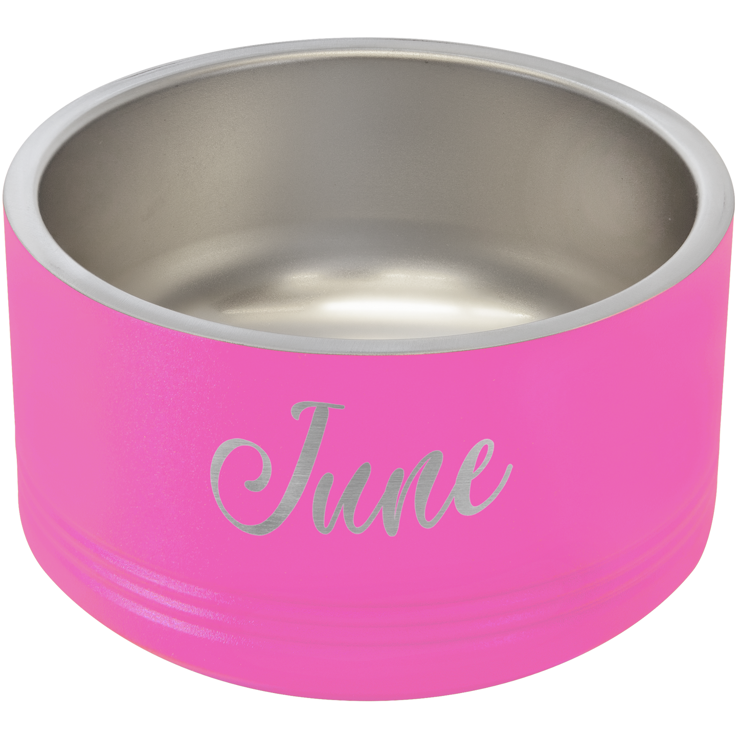 Pink 18 oz Small Pet Bowl - Personalized