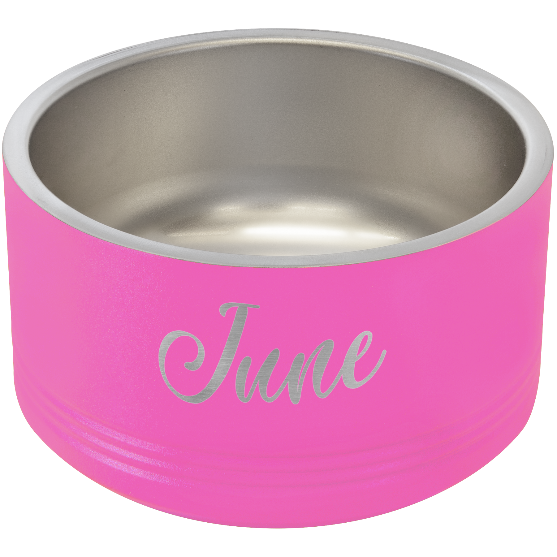 Pink 18 oz Small Pet Bowl - Personalized