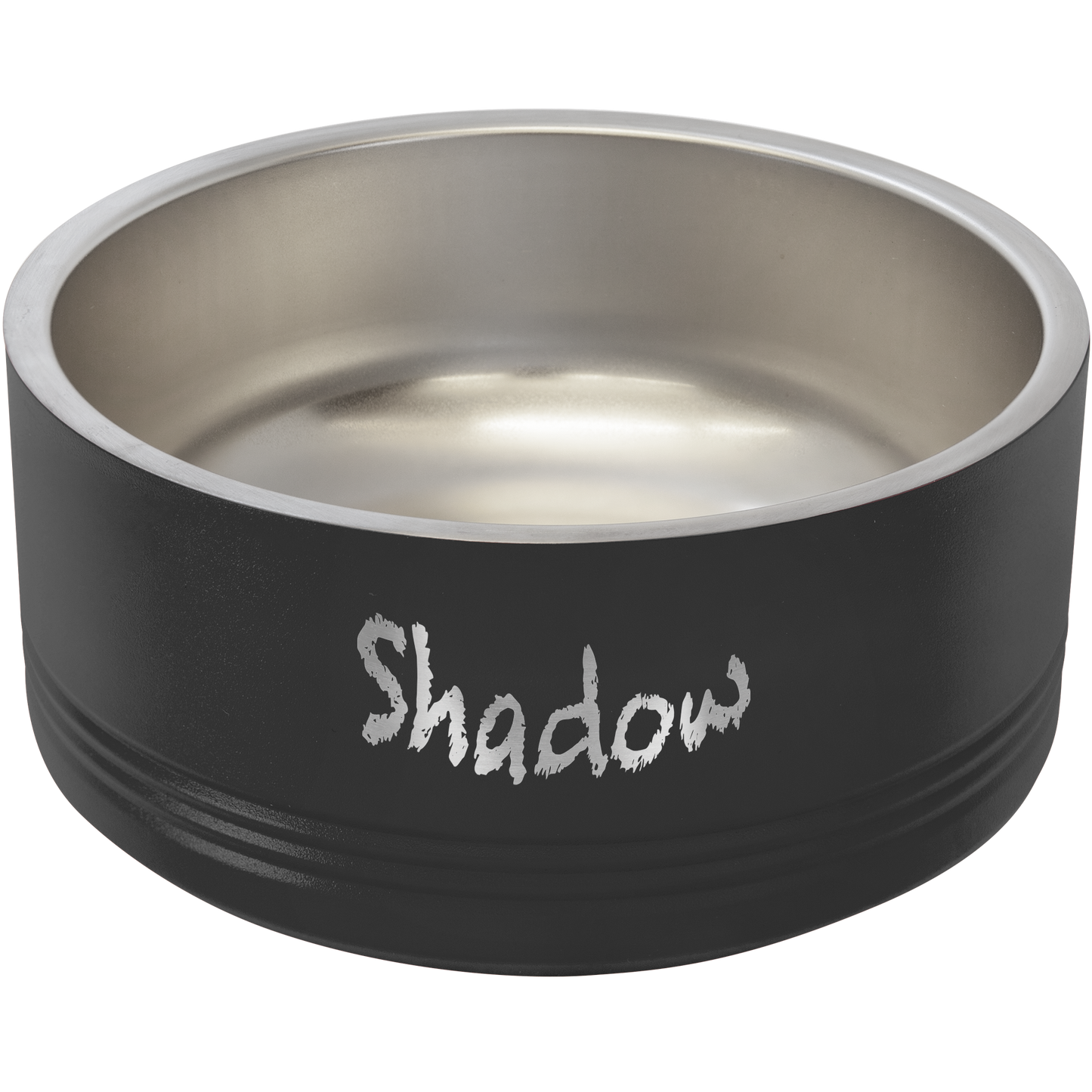 Black 32 oz Medium Pet Bowl - Personalized