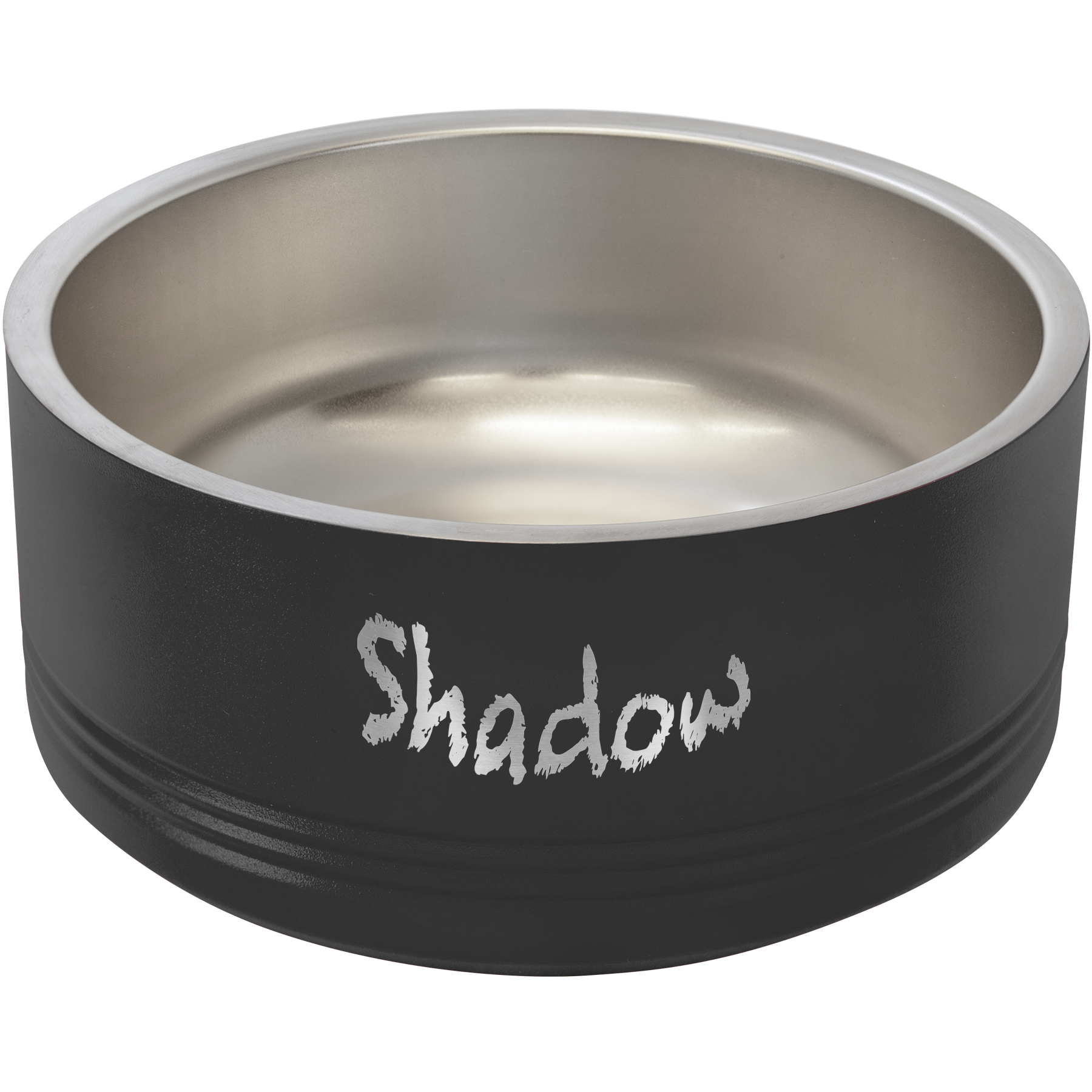 Black 32 oz Medium Pet Bowl - Personalized