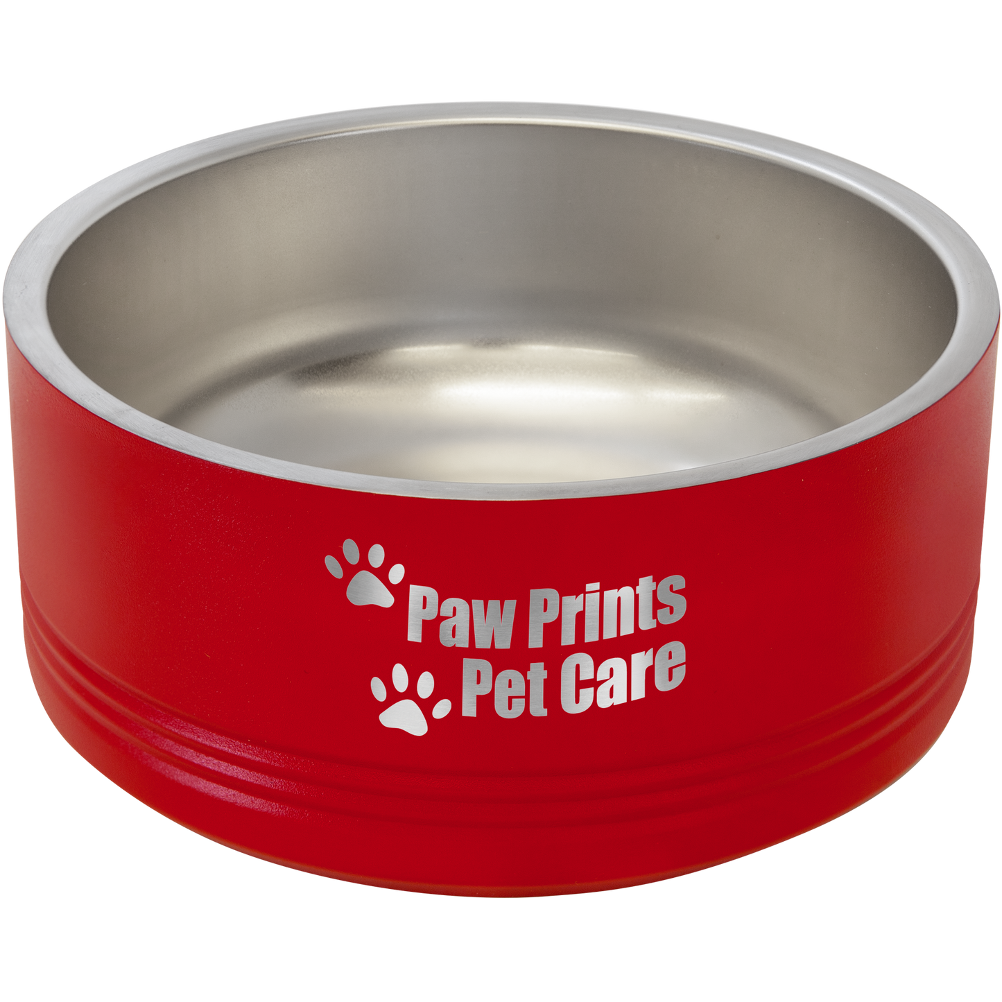 Red 32 oz Medium Pet Bowl - Personalized